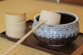 A traditional Japanese matcha tea set Royalty Free Stock Photo
