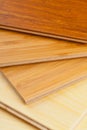 Bamboo laminate flooring close up Royalty Free Stock Photo
