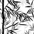 Bamboo leaf background. Floral seamless texture with leaves. Royalty Free Stock Photo