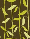 Bamboo leaves - seamless pattern