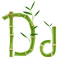Bamboo letter D