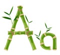 Bamboo letter A