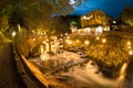 Bamboo lights of Kurokawa Onsen Royalty Free Stock Photo