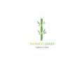 Bamboo logo template vector icon illustartion