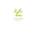 Bamboo logo template vector icon illustartion