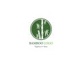 Bamboo logo template vector icon illustartion