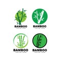 Bamboo logo vector icon Royalty Free Stock Photo