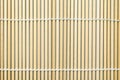 Bamboo mat for roll Sushi ; Japanese food Royalty Free Stock Photo