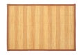 Bamboo mat texture background on white background Royalty Free Stock Photo