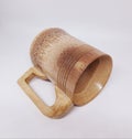 It is a bamboo mug Royalty Free Stock Photo