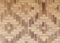 Bamboo old weave wall texture beautiful pattern background Royalty Free Stock Photo