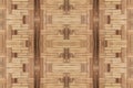 Bamboo old weave wall texture beautiful pattern background Royalty Free Stock Photo