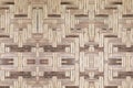 Bamboo old weave wall texture beautiful pattern background Royalty Free Stock Photo