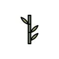 bamboo outline icon. Elements of Beauty and Cosmetics illustration icon. Signs and symbols can be used for web, logo, mobile app,