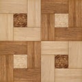 Bamboo parquet floor and wall texture Royalty Free Stock Photo