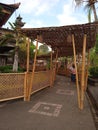 Bamboo partition use in Art Center, Denpasar, Bali