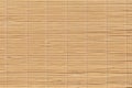 High Resolution Ocher Bamboo Place Mat Rustic Slatted Interlaced Coarse Grain Background Texture