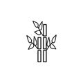 Bamboo plants of spa outline icon. Signs and symbols can be used for web, logo, mobile app, UI, UX