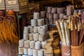 Bamboo products for sale in Qingyan Ancient Town, Guizhou province, China. The old town is a very famous old town and a popular Royalty Free Stock Photo