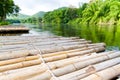 Bamboo raft