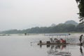 Bamboo raft on the GUILIN Lijiang River