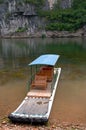 Bamboo raft in Li River Royalty Free Stock Photo