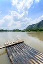 Bamboo rafting li river china Royalty Free Stock Photo