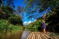 Bamboo rafting