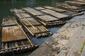 Bamboo Rafts Royalty Free Stock Photo