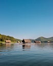 Bamboo rafts- Huai Krathing - loei - thailand Royalty Free Stock Photo