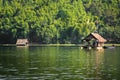 Bamboo rafts- Huai Krathing - loei - thailand Royalty Free Stock Photo