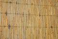 Bamboo rattan curtain texture table background Royalty Free Stock Photo