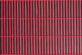 Bamboo red tablecloth Royalty Free Stock Photo