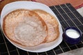 Bamboo rice appam