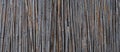 Bamboo rustic Old Fence, Texture, Wall, Background with Copy space Baner Royalty Free Stock Photo