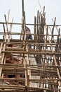 Bamboo scaffolding