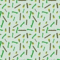 Bamboo Seamless Vector Pattern for Fabric and Wallpaper Background Royalty Free Stock Photo