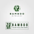 Bamboo set logo vector illustration design Royalty Free Stock Photo