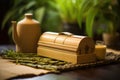 a bamboo steam box for traditional therapy