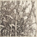 Bamboo stems and leaves