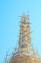 Bamboo Structure for Repair pagoda in Chiangmai.