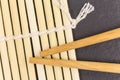 Bamboo sushi mat Royalty Free Stock Photo