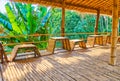 Bamboo terrace, Mae Fah Luang garden, Doi Tung, Thailand