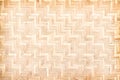 Bamboo texture in weave seamless pattern , crafts wood background Royalty Free Stock Photo