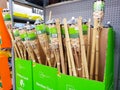 Bamboo tiki torches at store