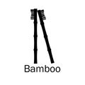 Bamboo toothbrush. Realistic 3d bamboo toothbrush. Zero waste. Save the world without plastic. Vector illustration