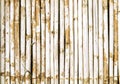 Bamboo Wall With Weathered White Paint