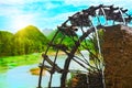 Bamboo water wheel Royalty Free Stock Photo