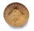 Bamboo weave basket top view