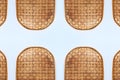 Bamboo weave Baskets texture and pattern Royalty Free Stock Photo